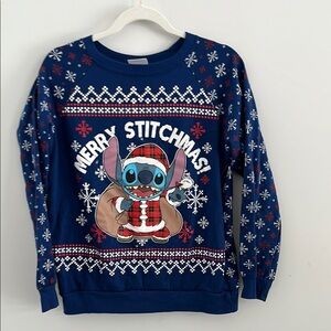 Disney‎ stitch Christmas sweater with lights. I don’t think the lights work